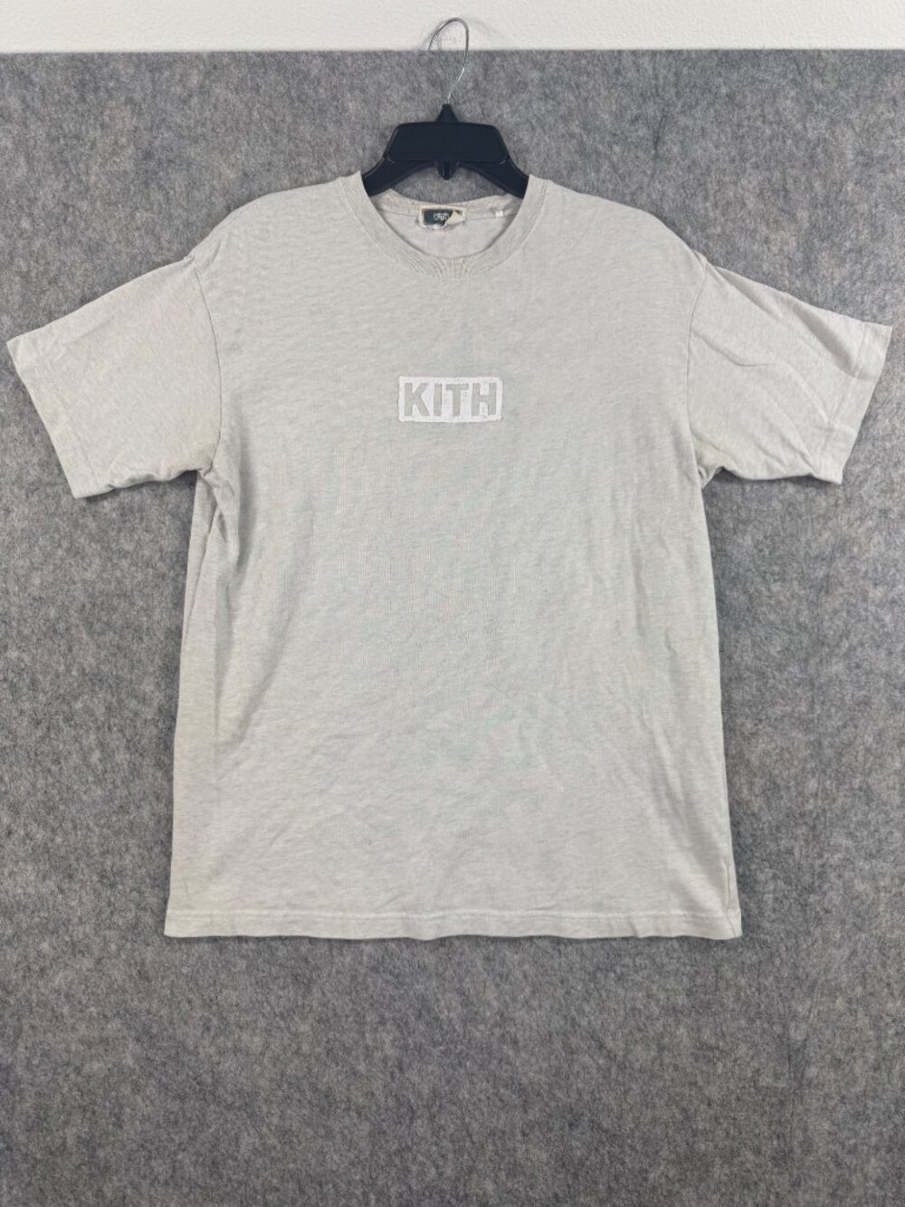 Kith Mens Classic Logo T Shirt Short Sleeve Gray Cotton Sz XS